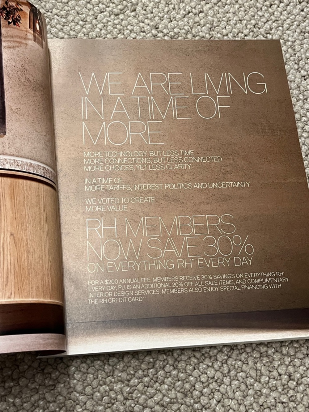 RH Restoration Hardware "Modern" Catalog - Like a Home Décor Coffee Table Book - Picture 6 of 13